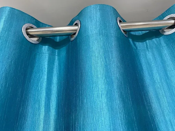Aqua_Royal_Silky_Polyester_Grommet_Door_Curtain