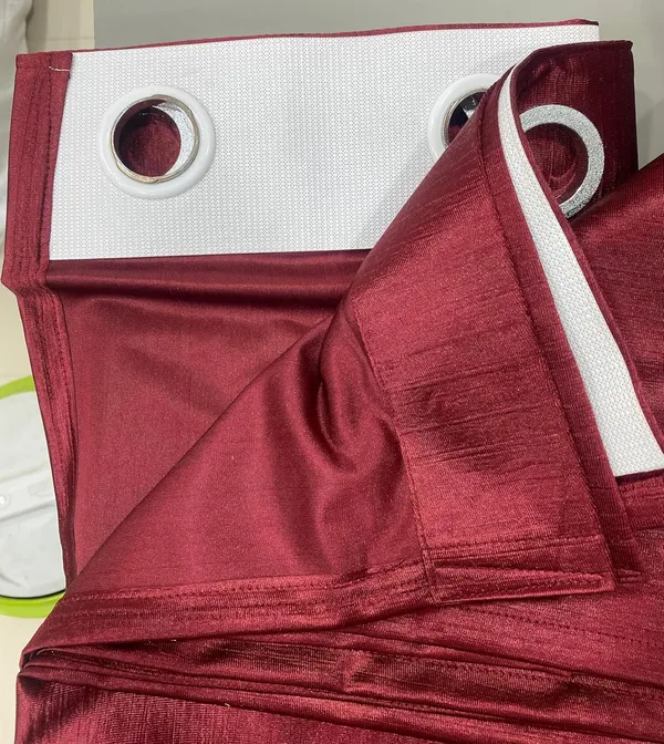 Maroon_Royal_Silky_Polyester_Grommet__Curtain_-_7_Feet,_-_2_Piece_(_Window(5Feet))