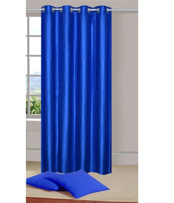 Blue_Royal_Silky_Polyester_Grommet_Door_Curtain_2_Piece
