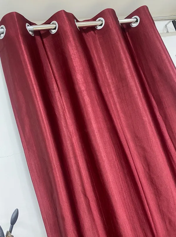 MAROON__POLYSTER_PLAIN_SOLID_SEMI_TRANSPRENT_WINDOW_(7*4)_CURTAIN