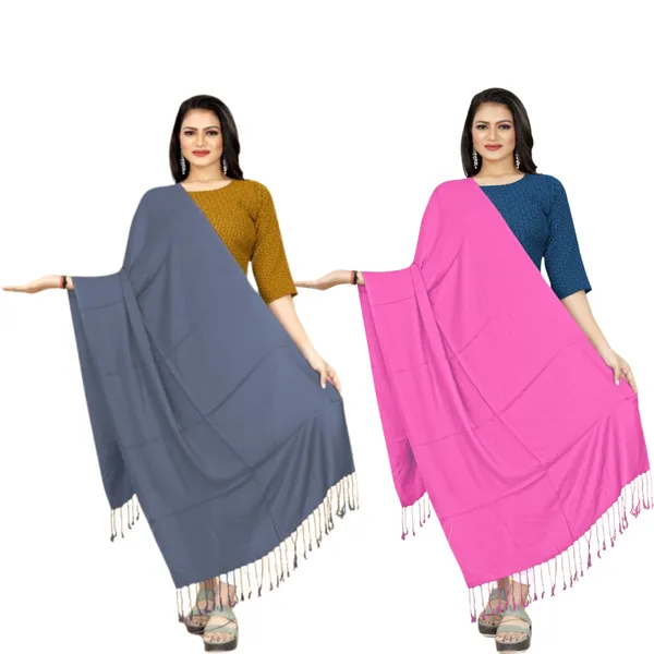Grey_&_Pink_Velvet_Touch_Classic_Stole_For_Women_(Pack_Of_2)