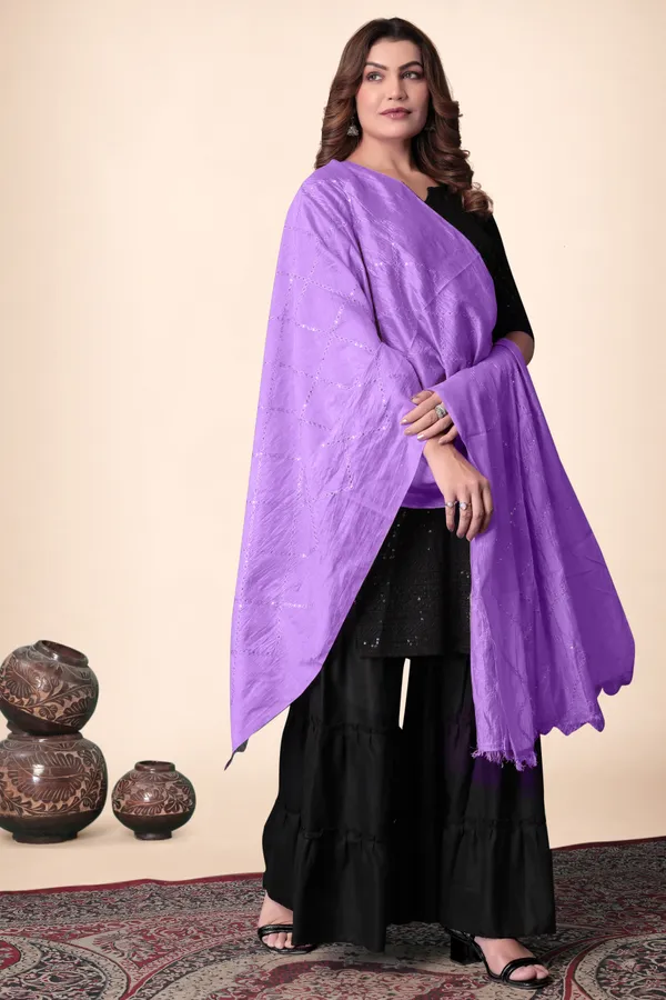 Lavender_Chanderi_Box_Sequin_Festive_Dupatta_For_Women