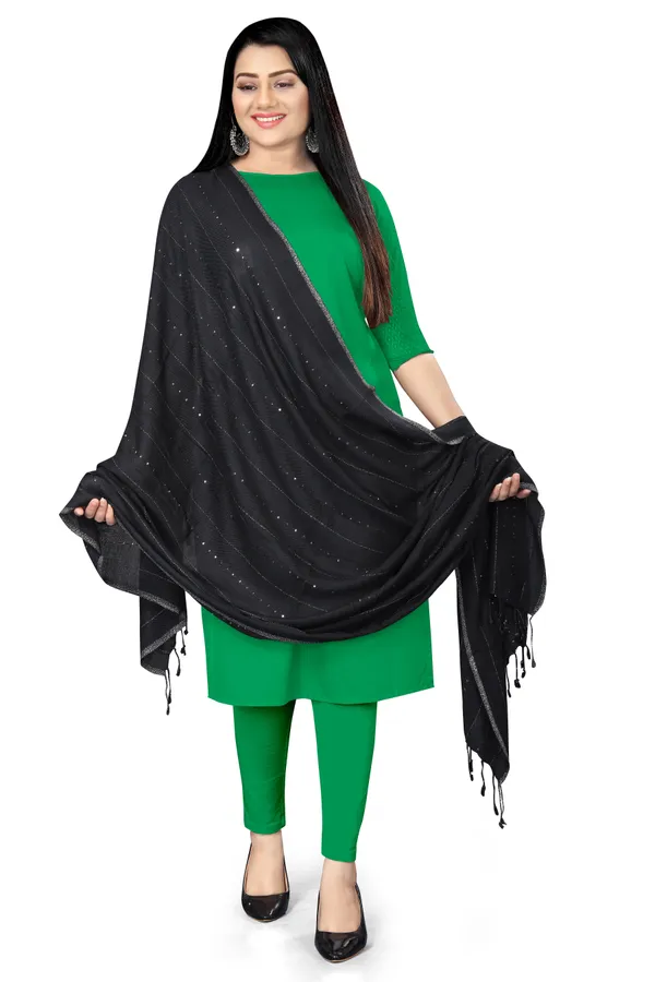 Black_Airflow_Light_Daily_Scarf_For_Women