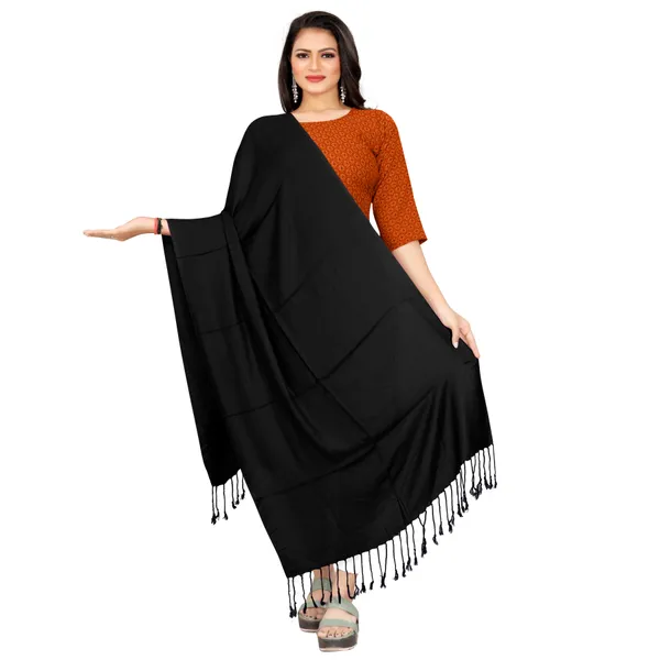 Black_Elegant_Drape_Premium_Stole_For_Women