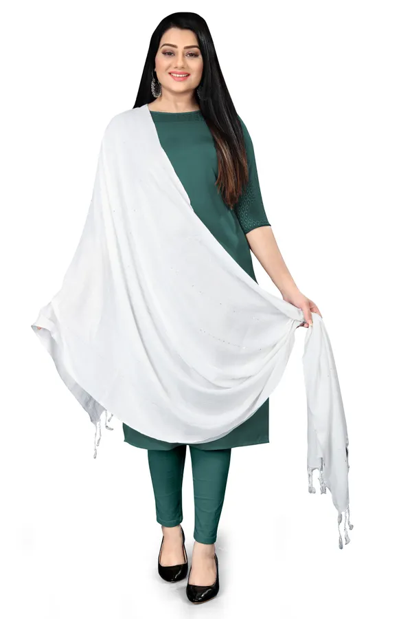 White_Airflow_Light_Daily_Scarf_For_Women