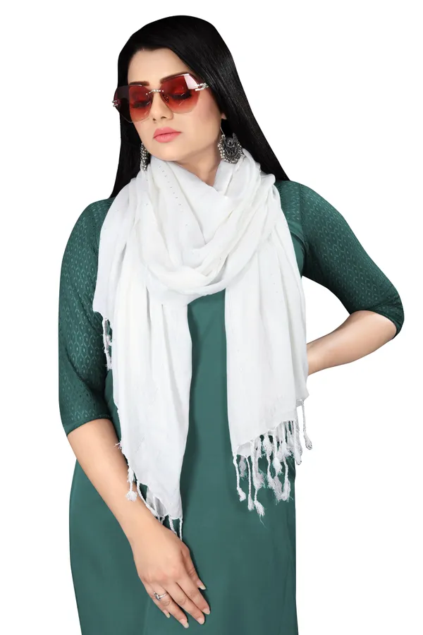 White_Airflow_Light_Daily_Scarf_For_Women