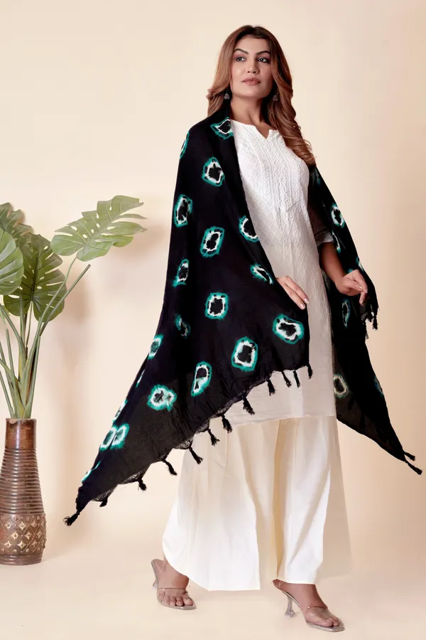 Blue_Cotton_Bandhani_Circle_Ethnic_Dupatta_For_Women