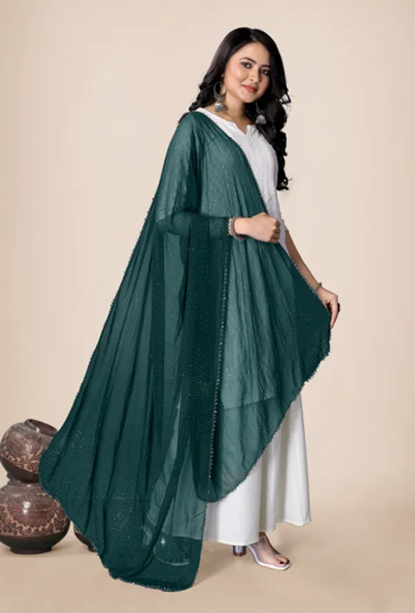Green_Grace_Weave_Daily_Dupatta_For_Women