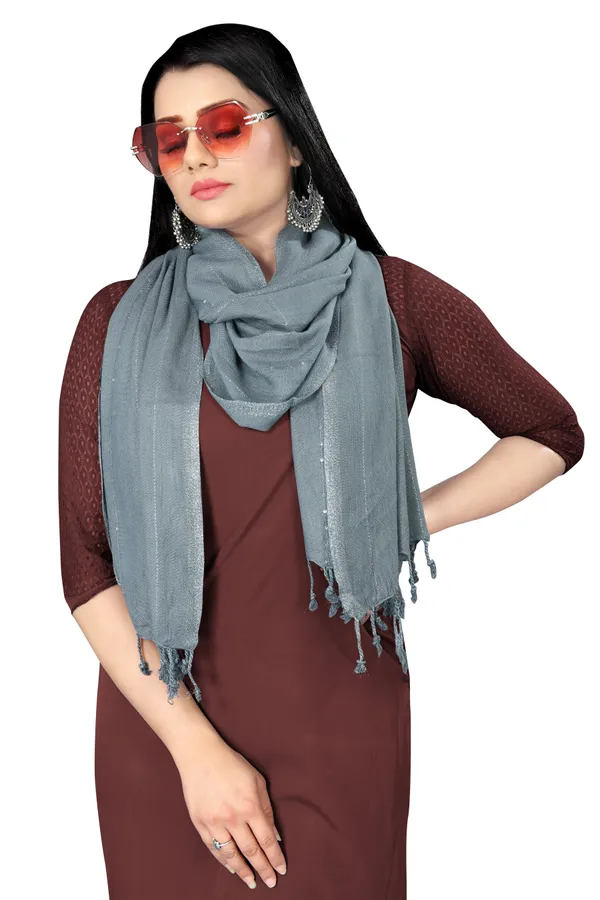 Gray_Airflow_Light_Daily_Scarf_For_Women