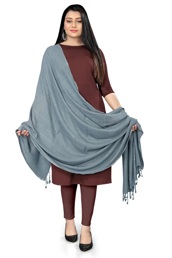 Gray_Airflow_Light_Daily_Scarf_For_Women