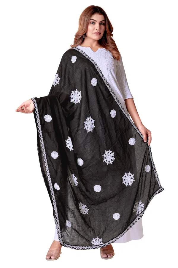 Black_Loom_Style_Cotton_Dupatta_For_Women