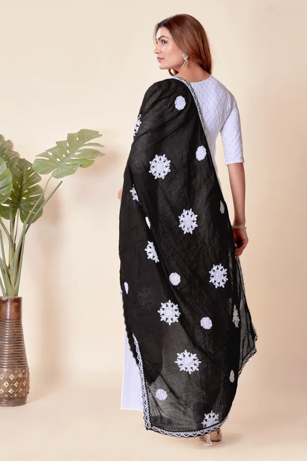 Black_Loom_Style_Cotton_Dupatta_For_Women