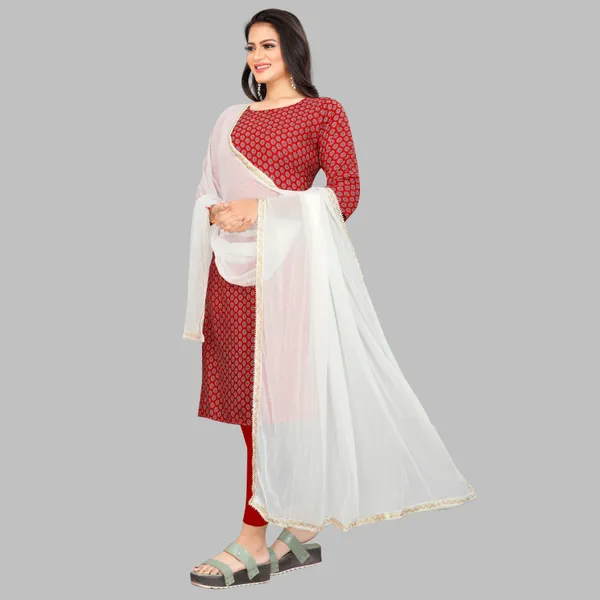 White_Royal_Weave_Ethnic_Dupatta_For_Women