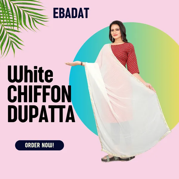 White_Royal_Weave_Ethnic_Dupatta_For_Women