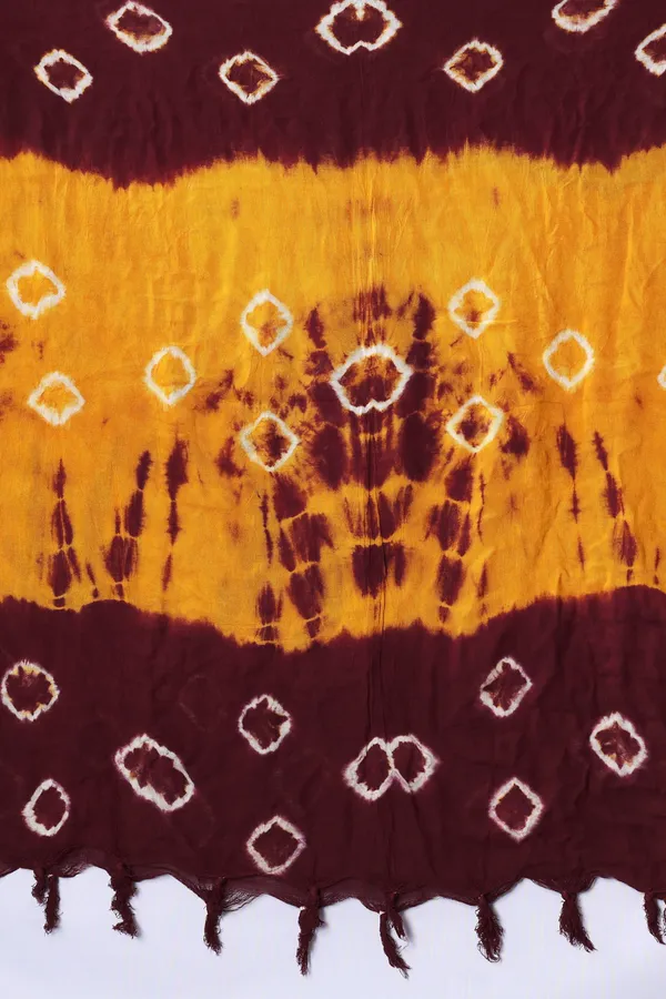 Maroon_&_Yellow_Pure_Cotton_Softweave_Dupatta_For_Women