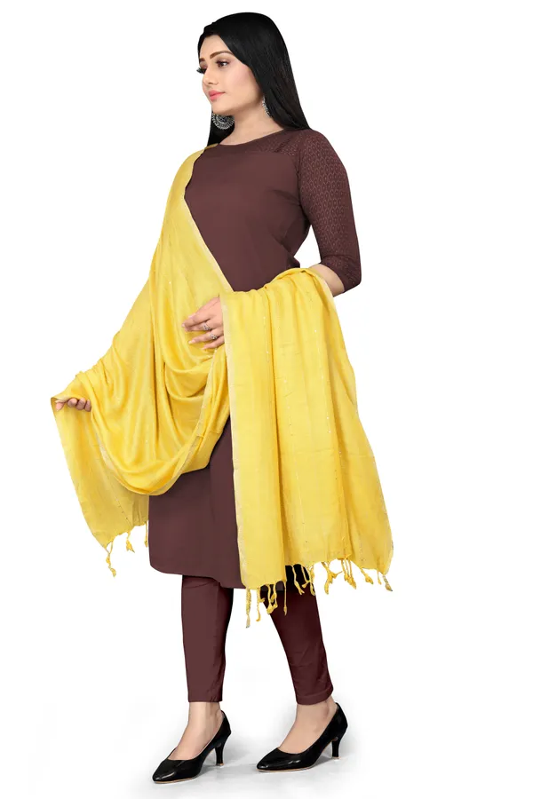 Yellow_Airflow_Light_Daily_Scarf_For_Women