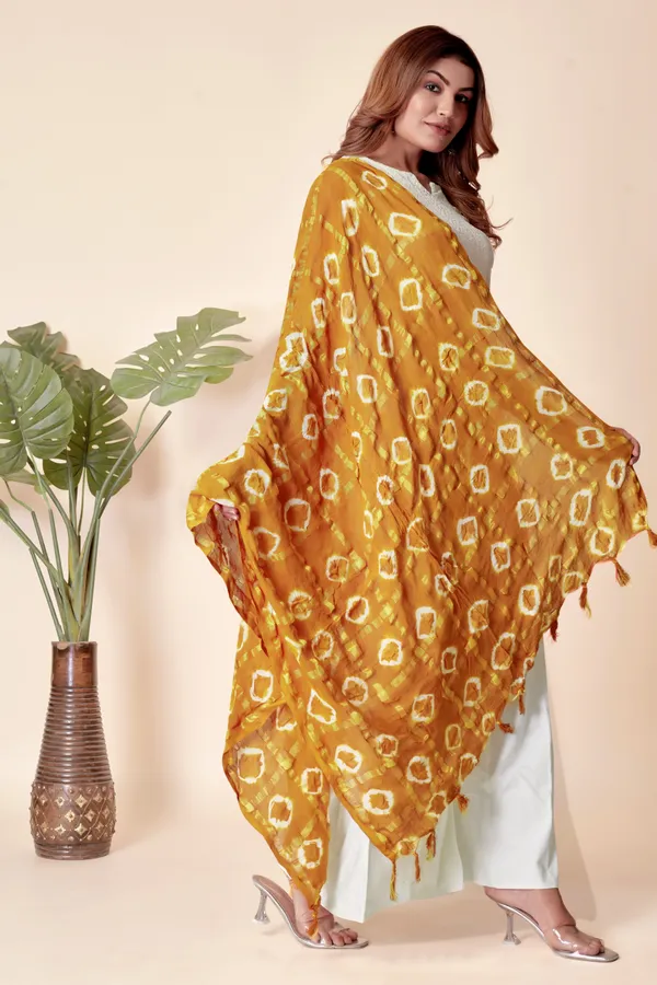 Mustard_Cotton_Checkered_Everyday_Dupatta_For_Women
