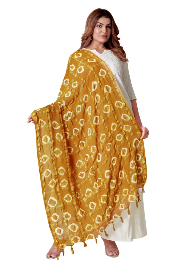 Mustard_Cotton_Checkered_Everyday_Dupatta_For_Women