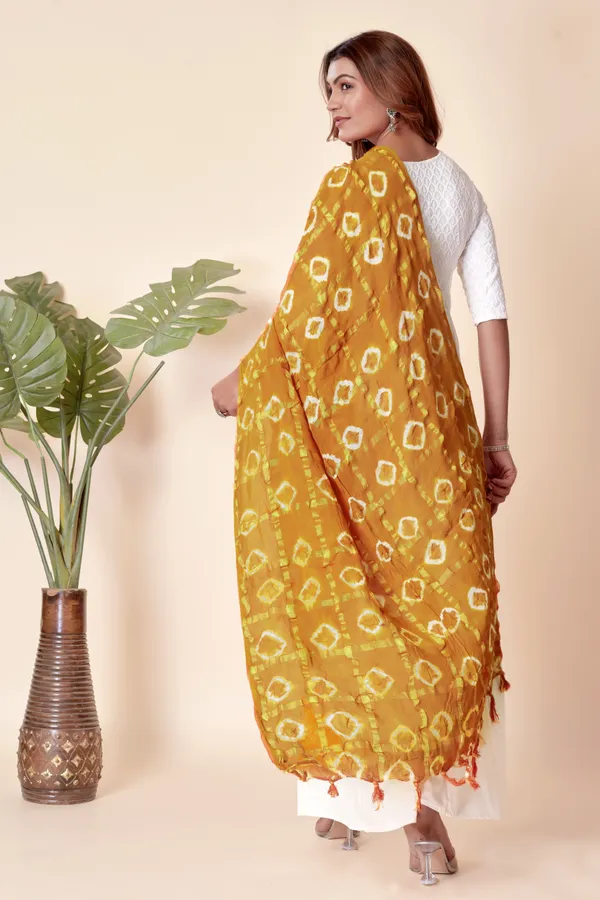 Mustard_Cotton_Checkered_Everyday_Dupatta_For_Women