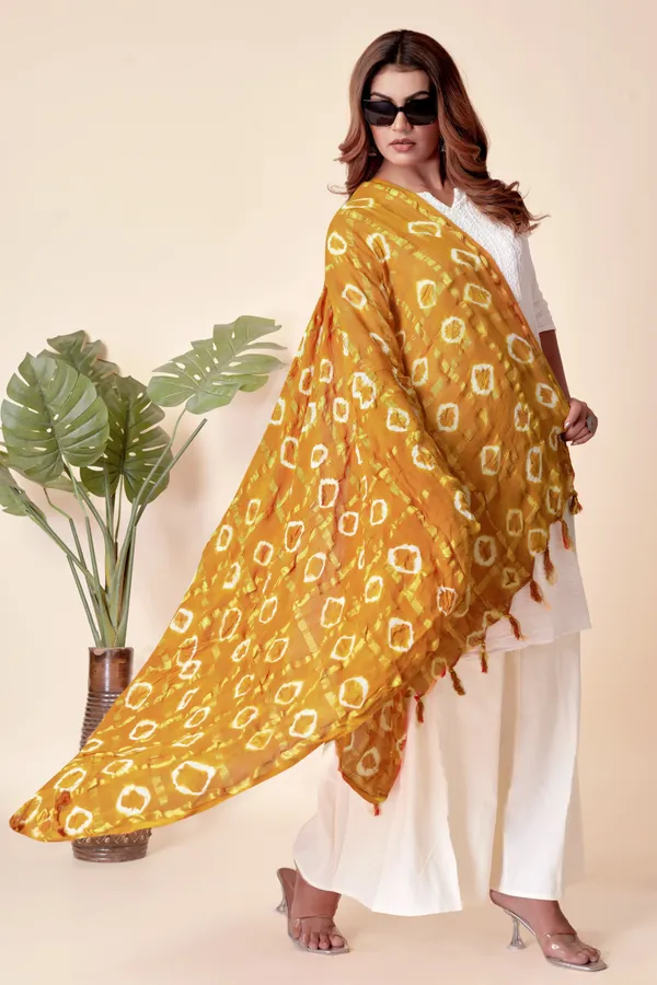 Mustard_Cotton_Checkered_Everyday_Dupatta_For_Women