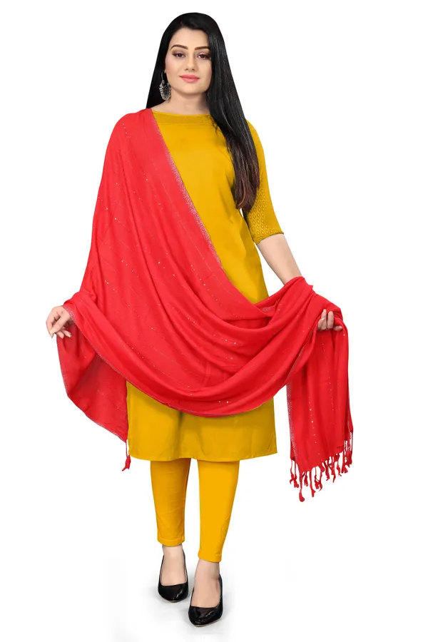 Red_Airflow_Light_Daily_Scarf_For_Women