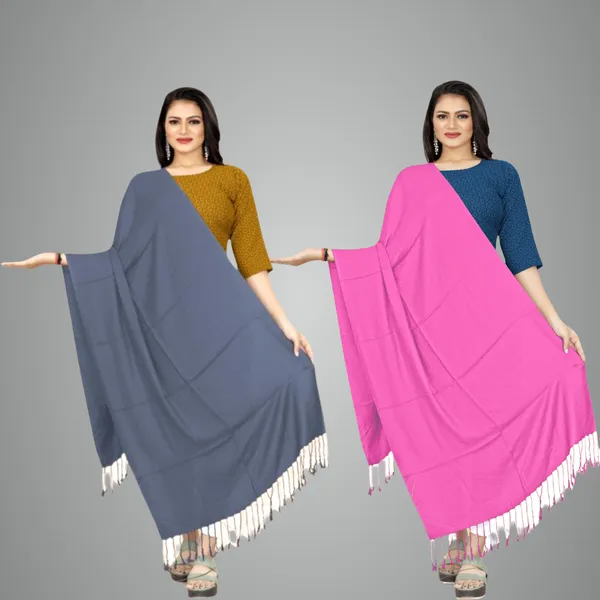 Grey_&_Pink_Velvet_Touch_Classic_Stole_For_Women_(Pack_Of_2)