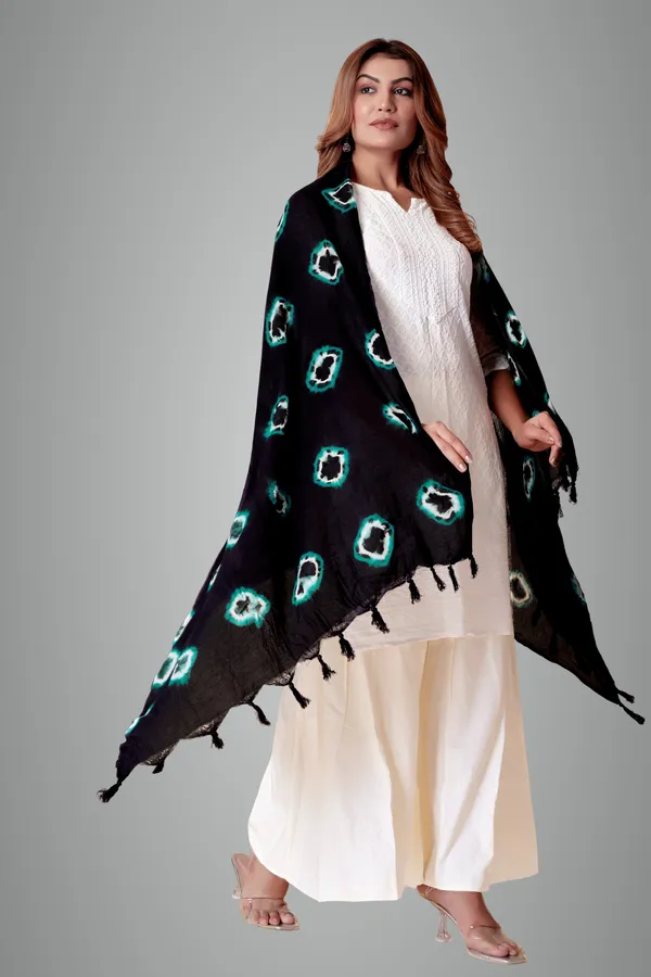 Blue_Cotton_Bandhani_Circle_Ethnic_Dupatta_For_Women