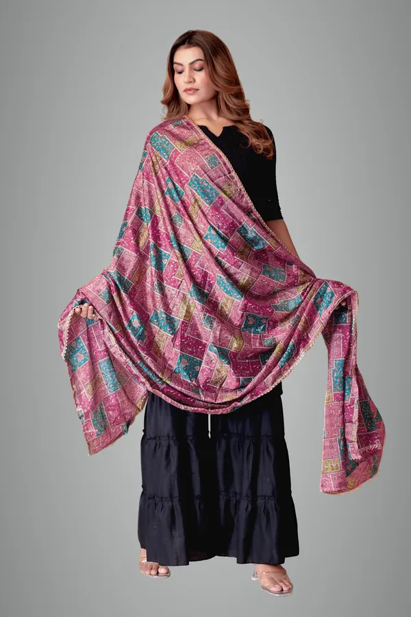 Pink_&_Magenta_Ethno_Shine_Party_Dupatta_For_Women