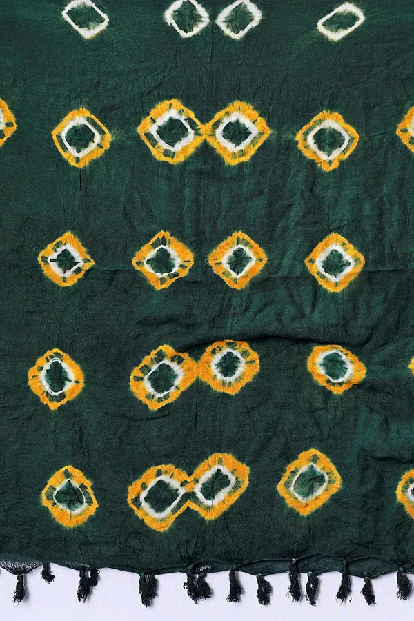 Green_Cotton_Bandhani_Circle_Ethnic_Dupatta_For_Women