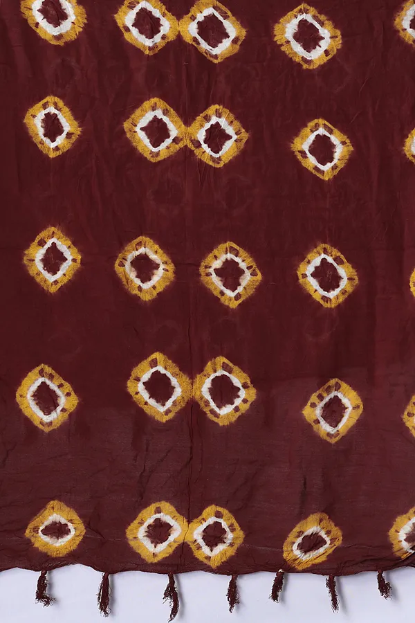 Maroon_Cotton_Bandhani_Circle_Ethnic_Dupatta_For_Women