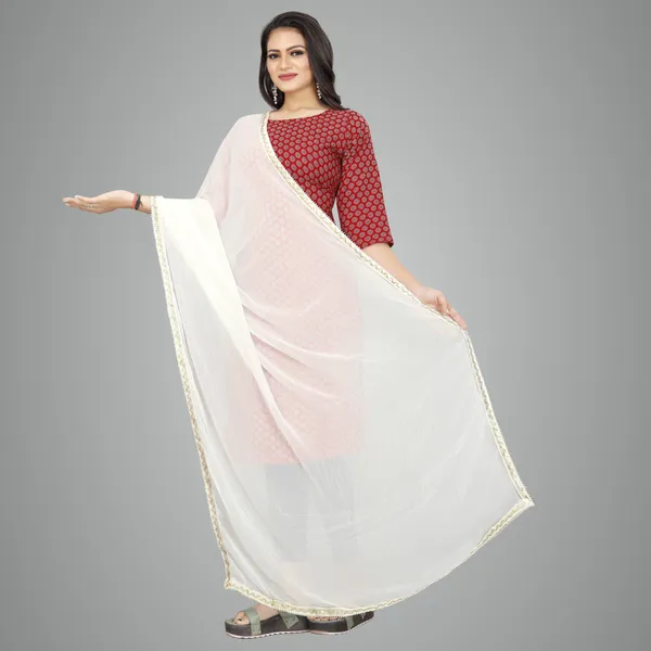 White_Royal_Weave_Ethnic_Dupatta_For_Women