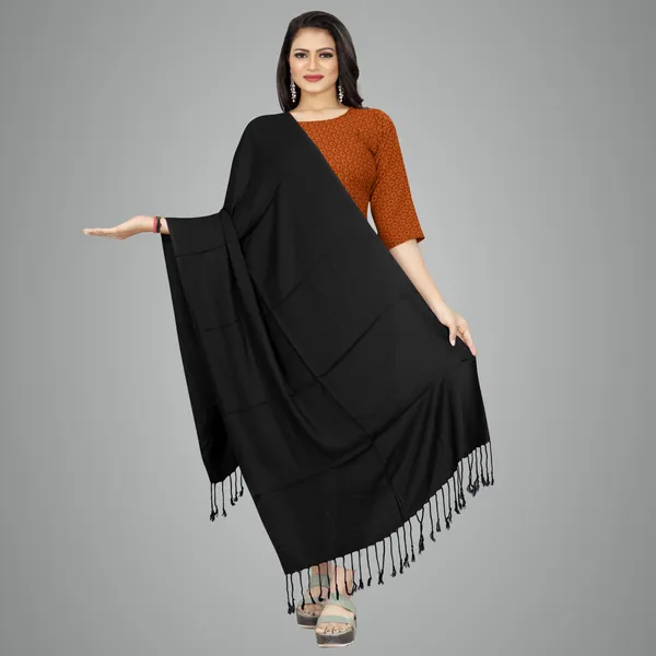 Black_Elegant_Drape_Premium_Stole_For_Women