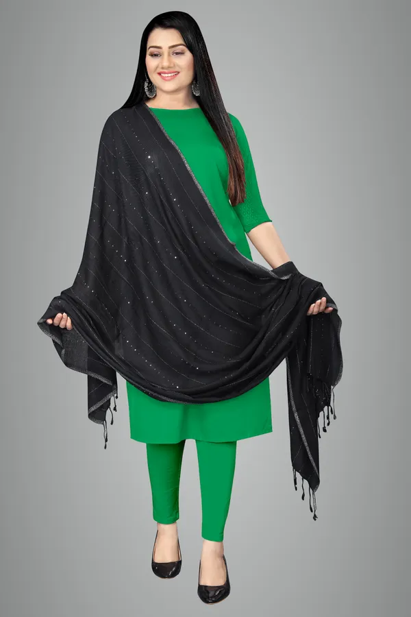 Black_Airflow_Light_Daily_Scarf_For_Women