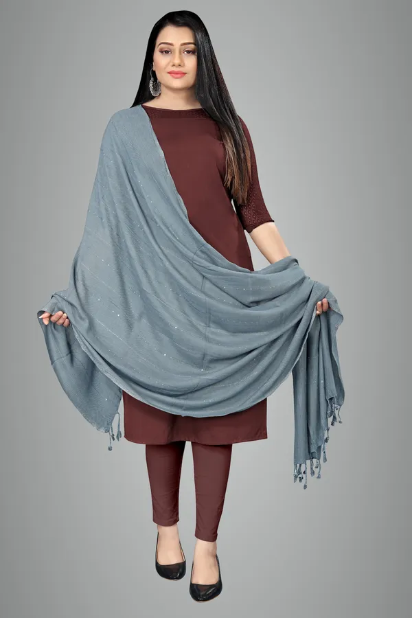 Gray_Airflow_Light_Daily_Scarf_For_Women