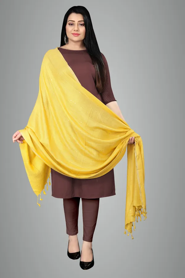 Yellow_Airflow_Light_Daily_Scarf_For_Women