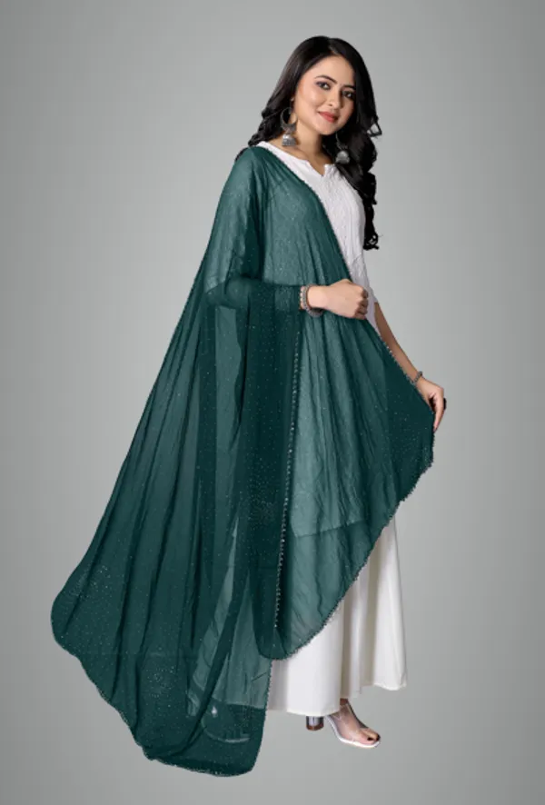 Green_Grace_Weave_Daily_Dupatta_For_Women