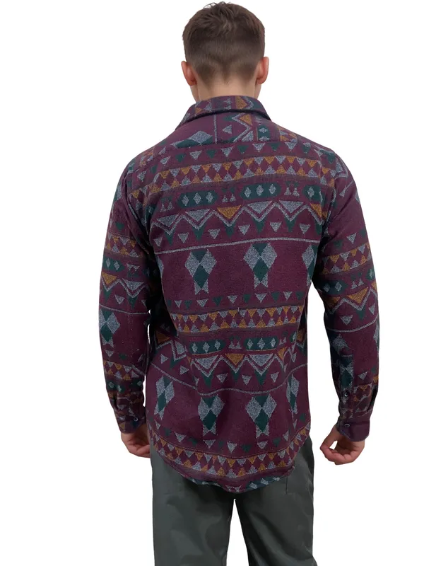 Maroon_Warm_Winter_Shirt_For_Men