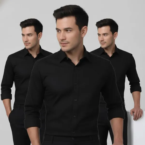 Pack_of_3_Black_Cotton_Smart_Fit_Shirts_For_Men