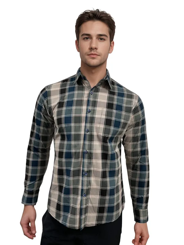 Multicolor_Full_Sleeve_Cotton_Check_Shirt_For_Men