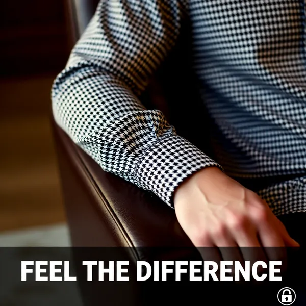 Black_&_White_Houndstooth_Casual_Shirt_For_Men
