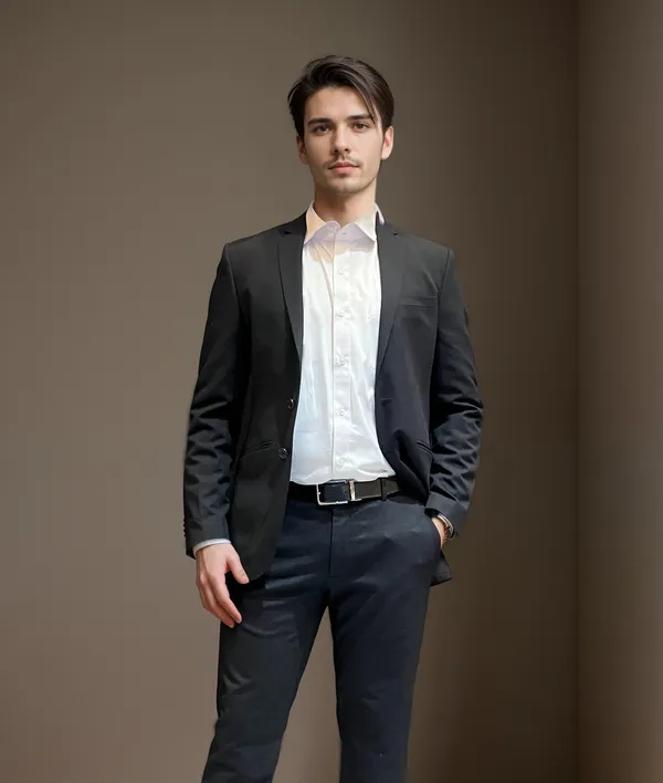 White__Fabusa_Plain_Poly_Cotton_Smart_Fit_Shirt_For_Men