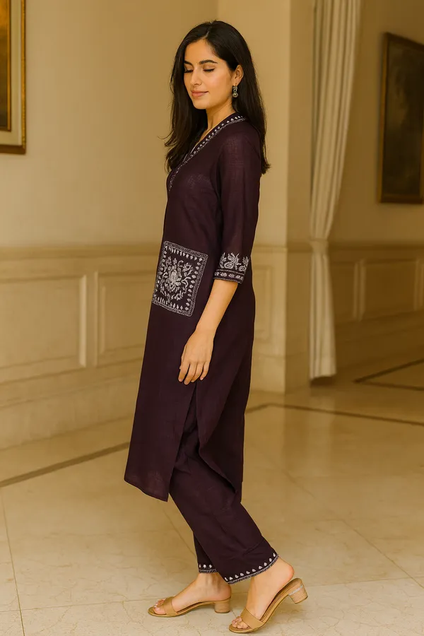 Multicolor_Khadi_Premium_&_Elegant_Co-Ord_Set_For_Women