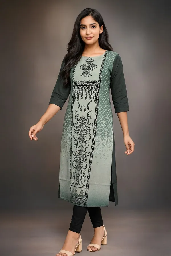 Grey_Viscose_Rayon_Premium_&_Elegant_Kurta_For_Women