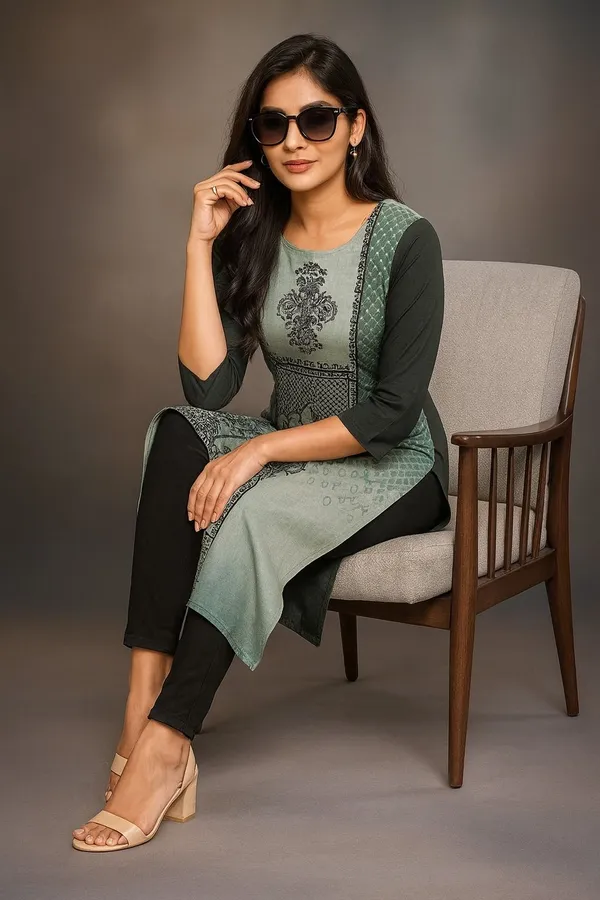 Grey_Viscose_Rayon_Premium_&_Elegant_Kurta_For_Women