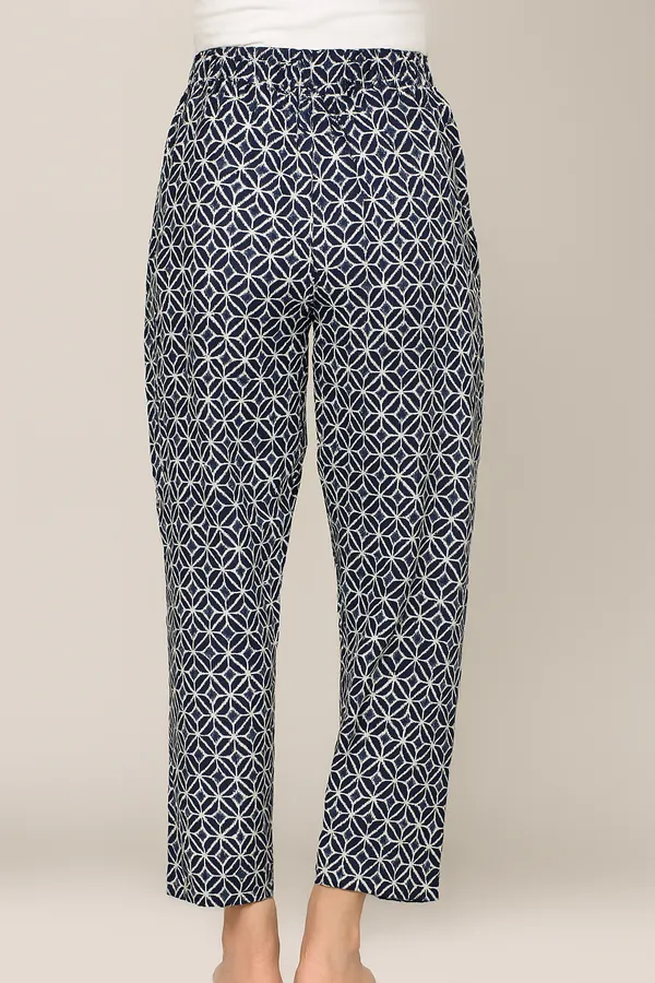 Cotton_Navy_Blue_Geometric_Printed_Cigarette_Pants
