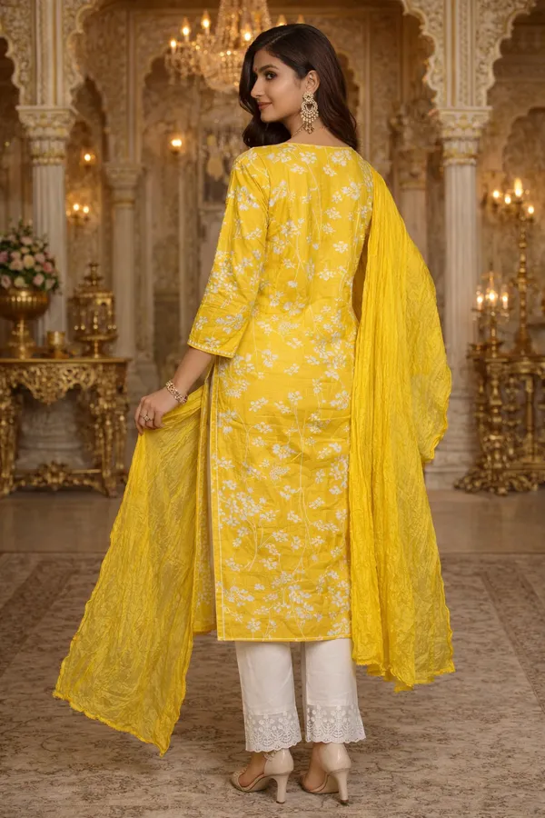 Pramil_Women_Cotton_Chikankari_Kurta_Set_with_Dupatta_|_Floral_Embroidered_Straight_Kurta,_Regular_Fit_Ethnic_Wear
