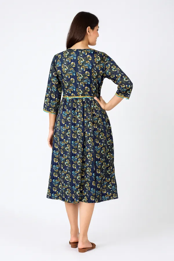 Blue_Rayon_Premium_&_Elegant_Kurta_For_Women