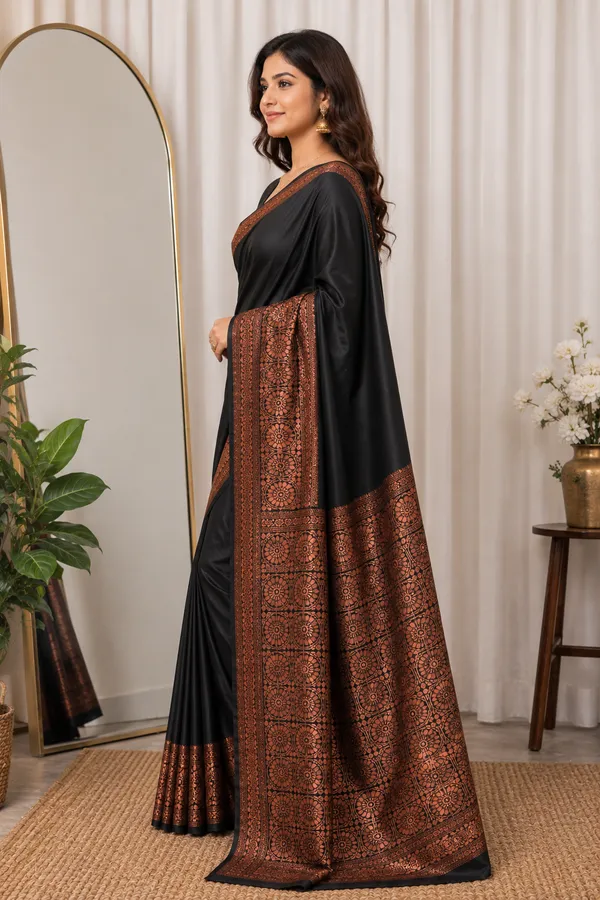 Black_Copper_Elegance_Saree