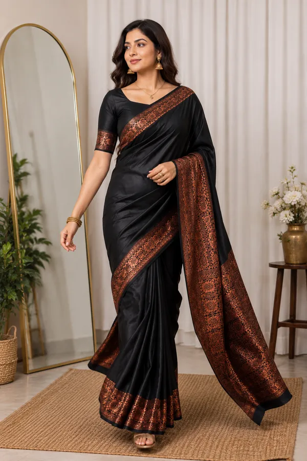 Black_Copper_Elegance_Saree