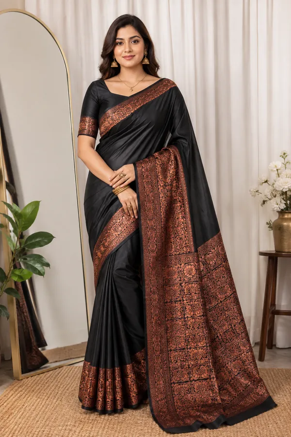 Black_Copper_Elegance_Saree
